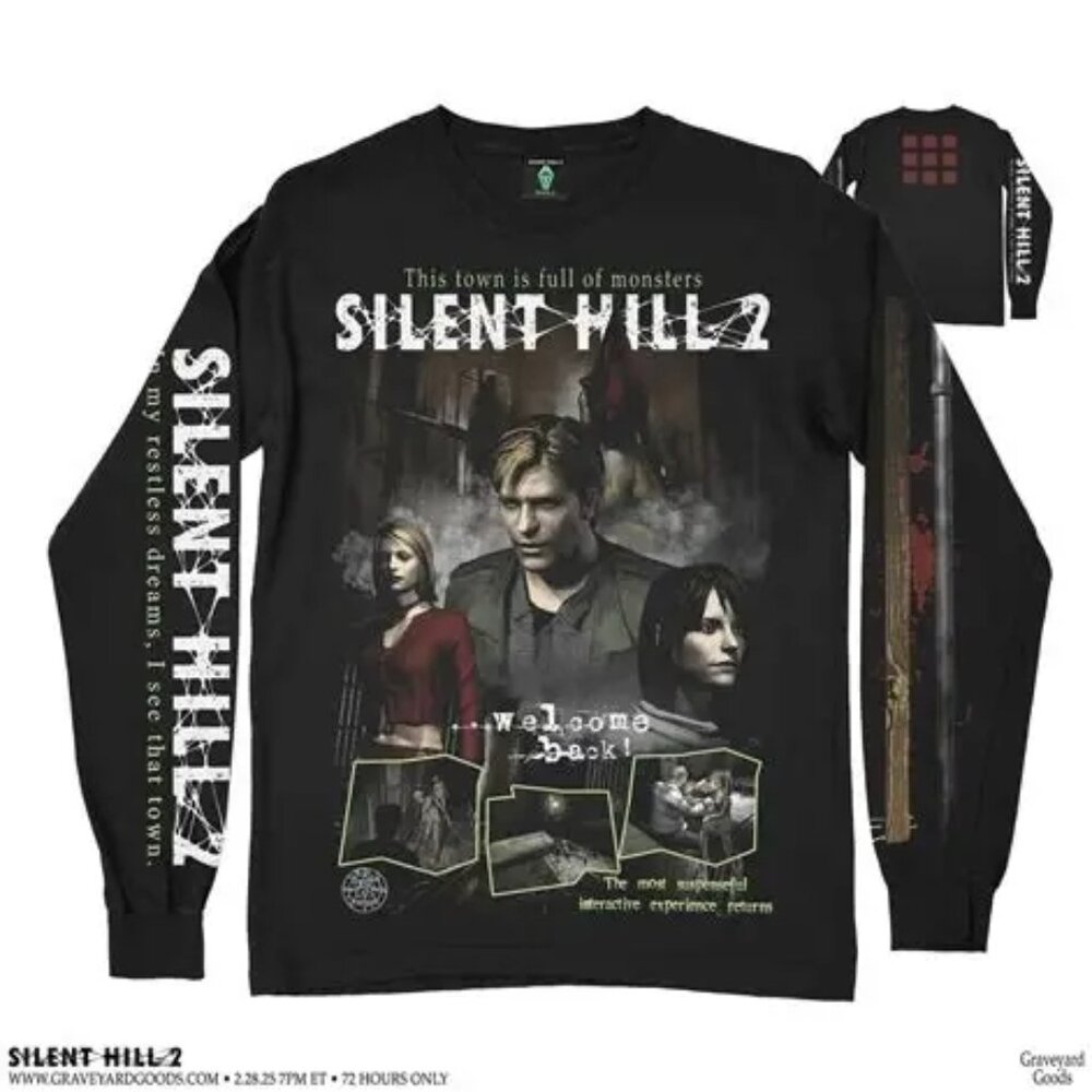 Silent Hill 2 Graveyard Goods Longsleeve Graphic Shirt